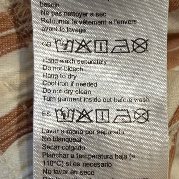 Billabong Women's Striped Tan and Cream Shorts - Picture 7 of 9